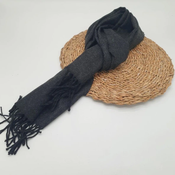 Balık Sırtı Klasik ve Spor Erkek Atkı Koyu Gri Renk - 10