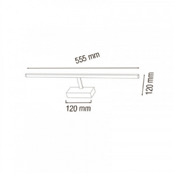 Horoz Kanarya-12 Led Siyah Duvar Aplik 12 w 4200 kelvin - 2