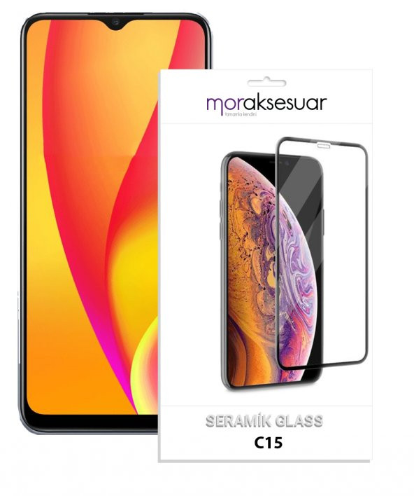 Realme C15 Seramik Ekran Koruyucu Esnek Parlak Cam