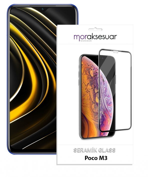 Xiaomi Poco M3 Seramik Ekran Koruyucu Esnek Parlak Cam