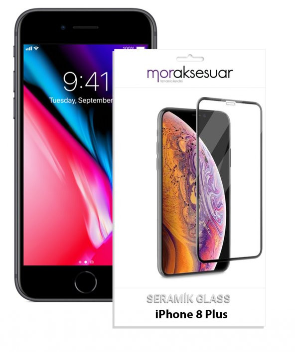 Apple iPhone 8 Plus Seramik Ekran Koruyucu Esnek Parlak Cam