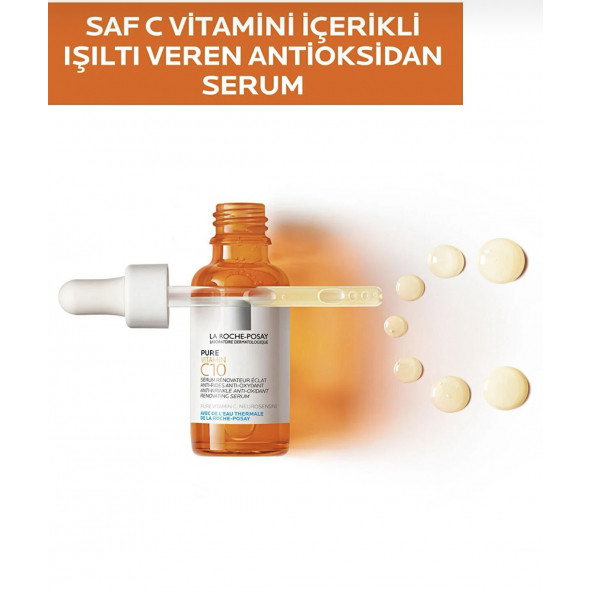 La Roche Posay Saf C Vitamini Işıltı Veren Antioksidan Serum 30 ml - 2