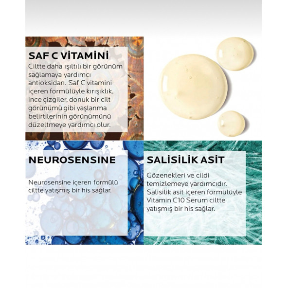 La Roche Posay Saf C Vitamini Işıltı Veren Antioksidan Serum 30 ml - 5