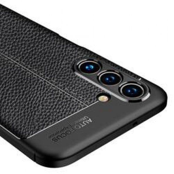Samsung Galaxy A04S Kılıf Niss Deri Görünümlü Silikon Kapak - 3