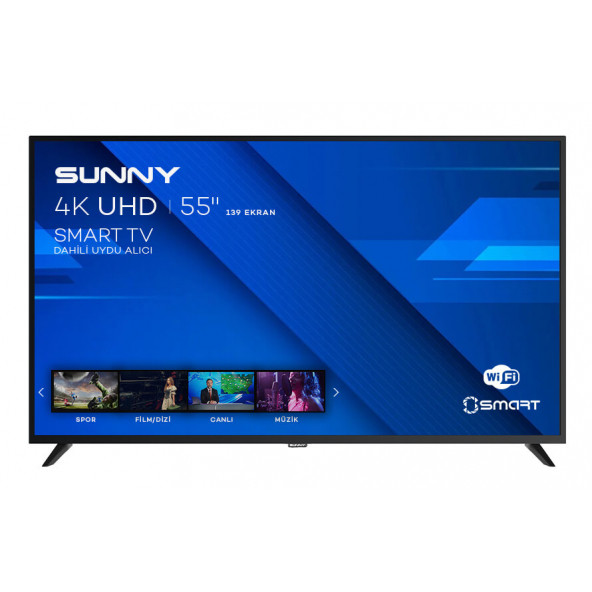 Sunny SN55UAL402 4K Ultra HD 55" 140 Ekran Uydu Alıcılı Android Smart LED TV - 2