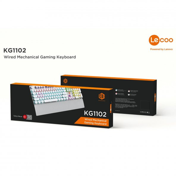 Lenovo Lecoo KG1102 Kablolu RGB Mekanik Oyuncu Klavyesi - 6