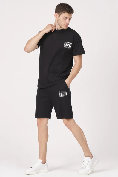Erkek Şort T-Shirt Eşofman Takımı - 3
