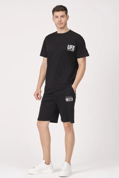 Erkek Şort T-Shirt Eşofman Takımı - 6