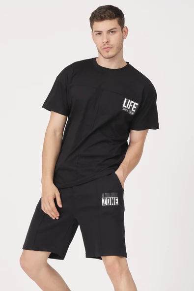 Erkek Şort T-Shirt Eşofman Takımı - 2