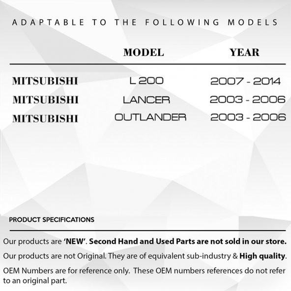 Mitsubishi L200 Outlander Lancer Airbag Zemberek 8619A017 - 2