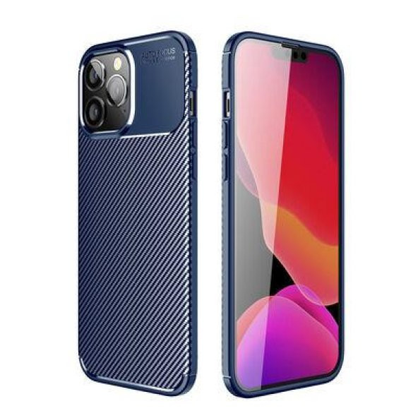 Apple iPhone 14 Pro Max Kılıf Deri Görünümlü Negro Silikon Kapak - 11