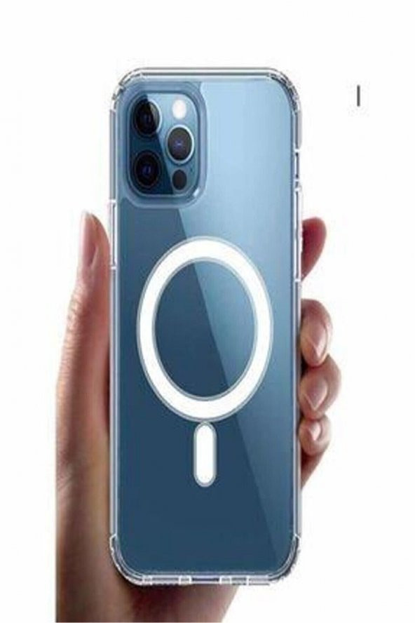 İphone 14 Plus Magsafe Şeffaf Kapak - Resim 2