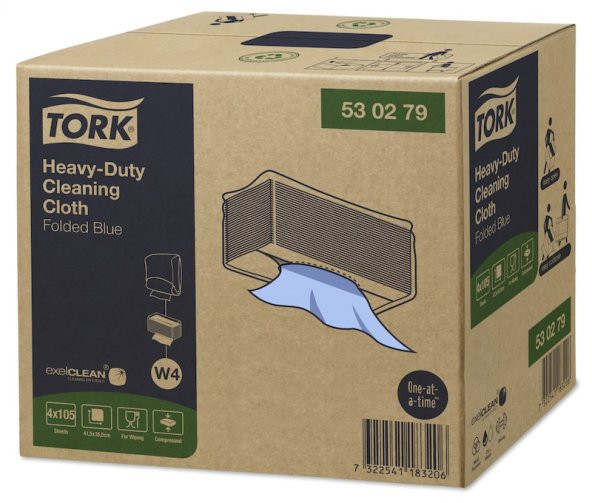 Tork W4 Sistem Temizlik Bezi Ağır Kirler 4 Pkt. x 105 Ad.(530279) - 3
