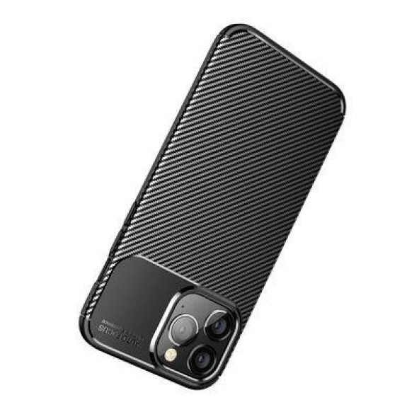 Apple iPhone 14 Pro Kılıf Deri Görünümlü Negro Silikon Kapak - 3