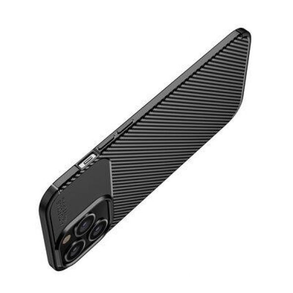 Apple iPhone 14 Pro Kılıf Deri Görünümlü Negro Silikon Kapak - 5
