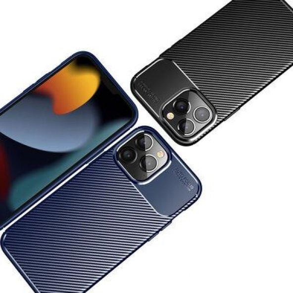 Apple iPhone 14 Pro Kılıf Deri Görünümlü Negro Silikon Kapak - 6