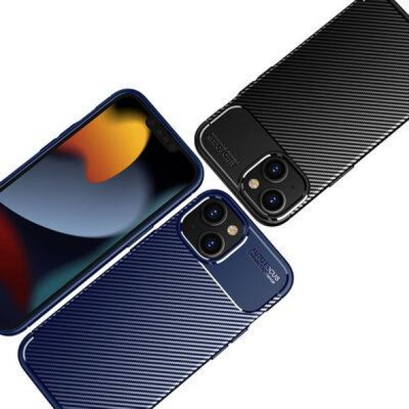 Apple iPhone 14 Kılıf Deri Görünümlü Negro Silikon Kapak - 2
