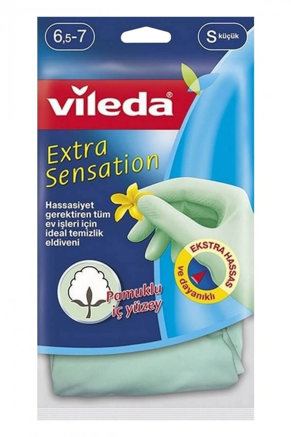 Vileda Extra Sensation Temizlik Eldiveni - Küçük Boy