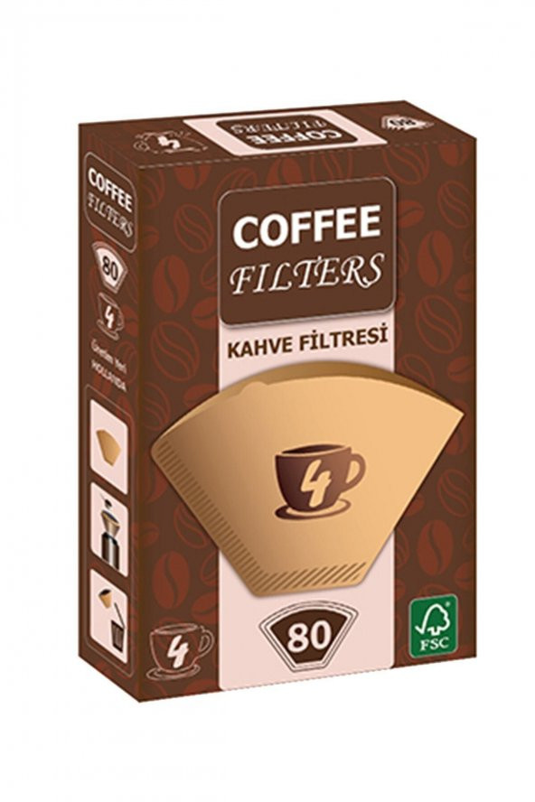 Universal Coffee Filters Filtre Kahve Kağıdı 80li Paket