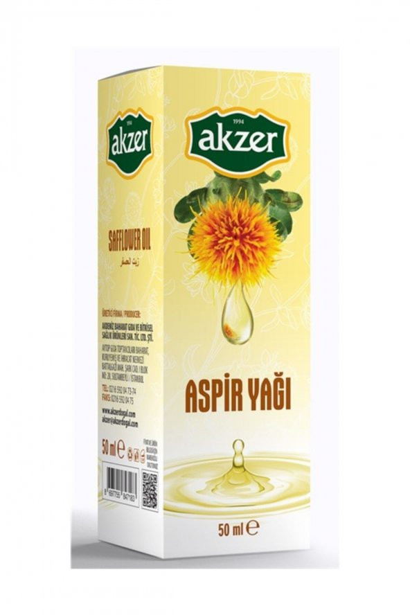 Akzer Aspir Yağı 50 Cc