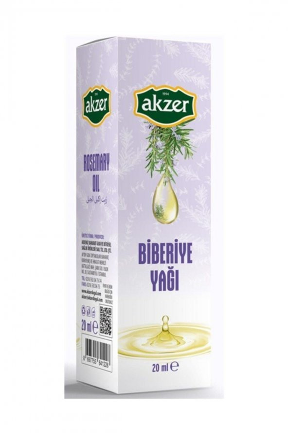 Akzer Biberiye Yağı 20 ml