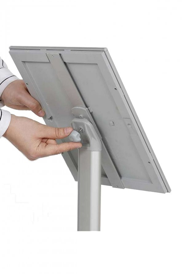 Ayaklı A4 Evrak Poster Menu Tutucu Yönlendirme Panosu Yatay-Dikey - 6