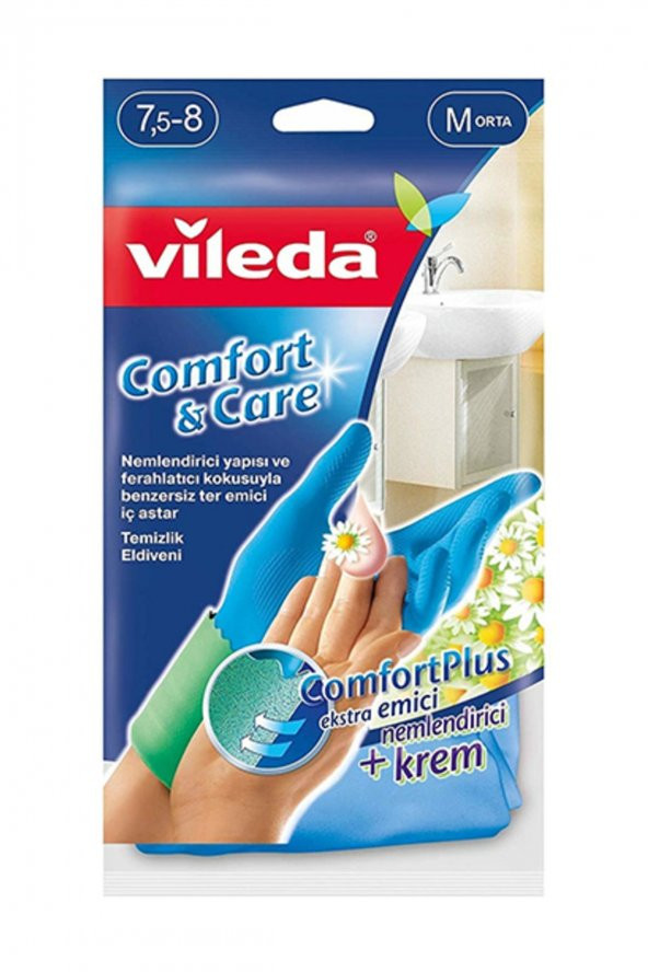 Vileda Vileda Comfort & Care Eldiven Orta Boy