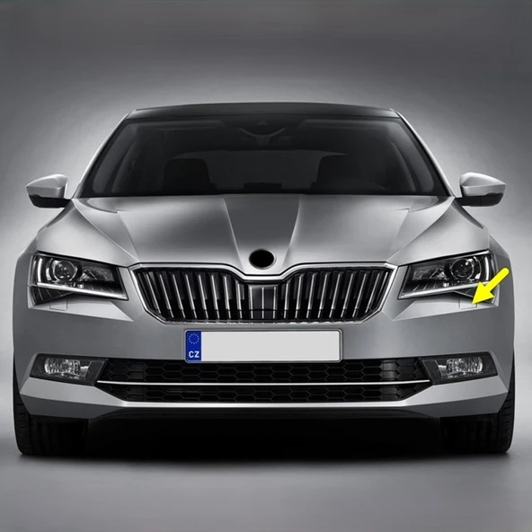 Skoda Superb 3 2015-2019 Sol Ön Far Yıkama Kapağı 3V0955109 - 1