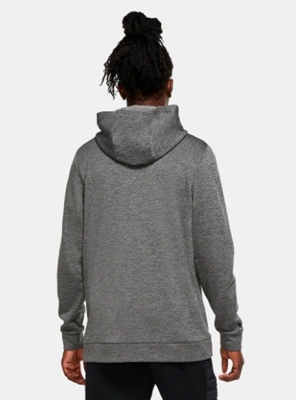 Nike Therma Fermuarlı Gri - Siyah Erkek Hırka - 2