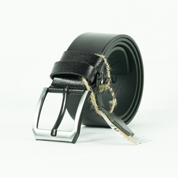 Parscraft Hakiki Manda Derisi Siyah Erkek Kemer 45 Cm Kot Pantolon Spor Kemer - 3