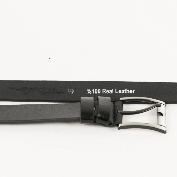 Parscraft Hakiki Manda Derisi Siyah Erkek Kemer 45 Cm Kot Pantolon Spor Kemer - 4