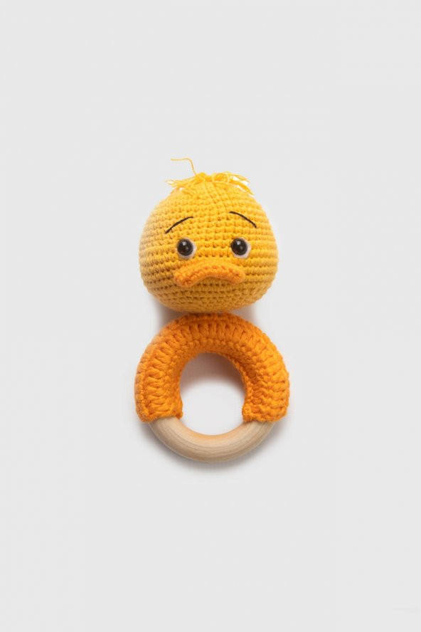 Amigurumi Ördek Çıngırak Sarı - 2