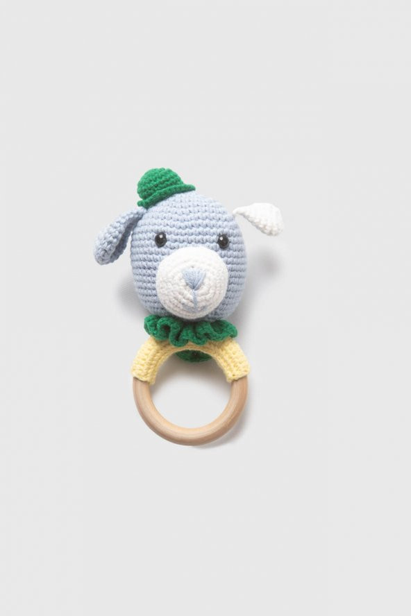 Amigurumi Köpek Çıngırak Mavi - 2