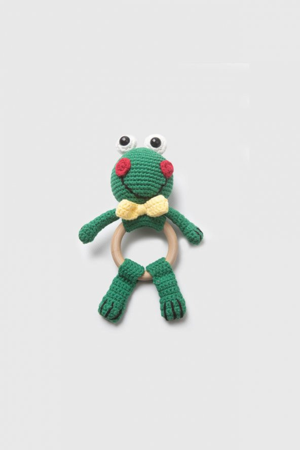 Amigurumi Kurbağa Çıngırak Yeşil - 2