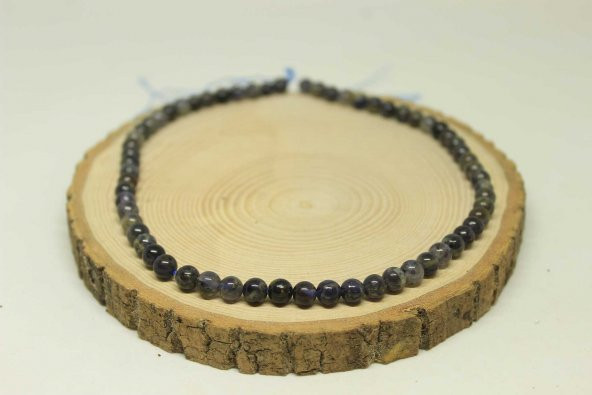 Su Safiri (İyolit) Taşı 6mm/3 adet - Resim 3