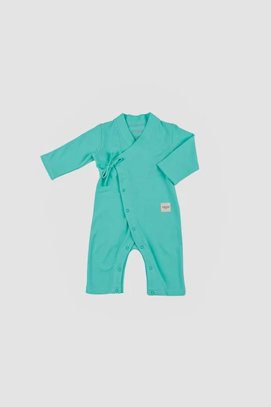 Uzun Kimono Tulum Mint Yeşili - 2