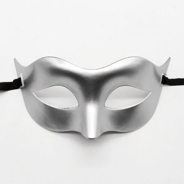 Parti Aksesuar Gümüş Renk Kostüm Partisi Venedik Balo Maskesi