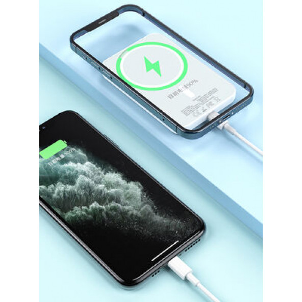 WIWU Sc5000a Magsafe Mıknatıslı Wireless Powerbank - 3