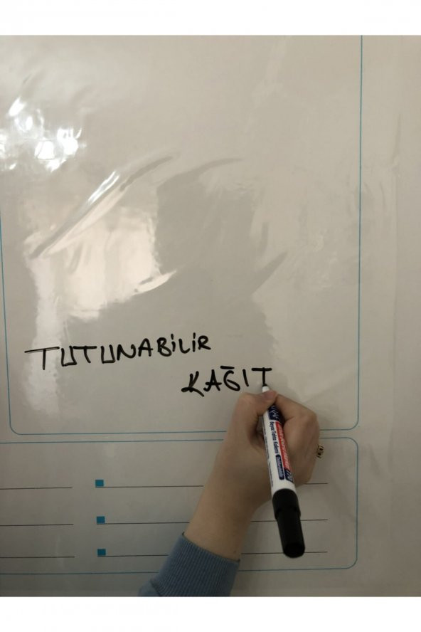 Weekly Planner Haftalık Planlayıcı Takvim Yazı Tahtası Akıllı Kağıt Tahta + Kalem 72x60 cm - 7
