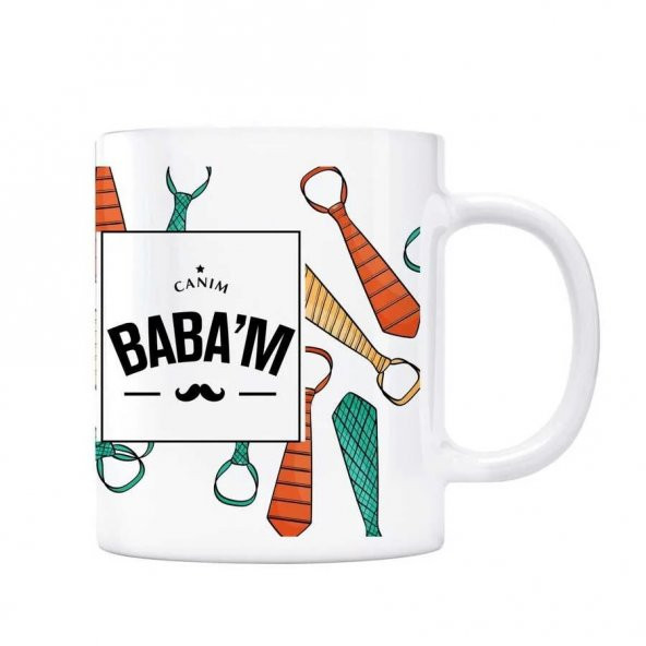 Babalar Gününe Özel Kupa - Canım Babam - Kravat