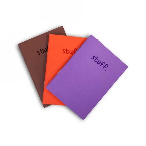 3 lü Renkli stuff Defter