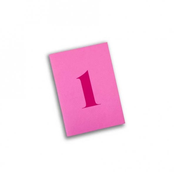 3 lü Renkli Rakam Defter - 2