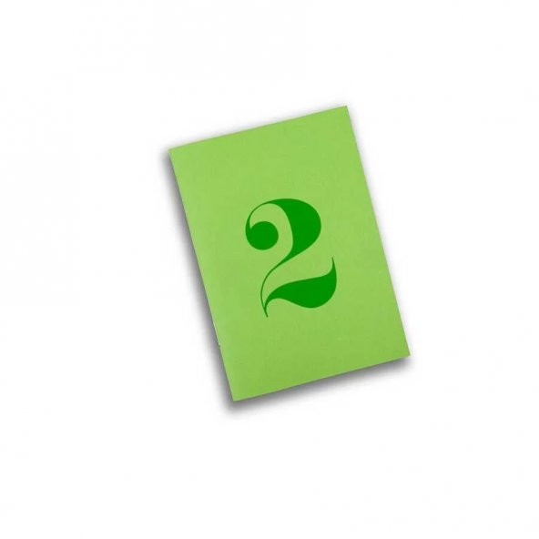 3 lü Renkli Rakam Defter - 3