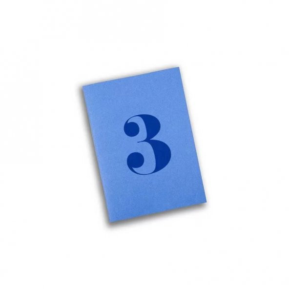 3 lü Renkli Rakam Defter - 4