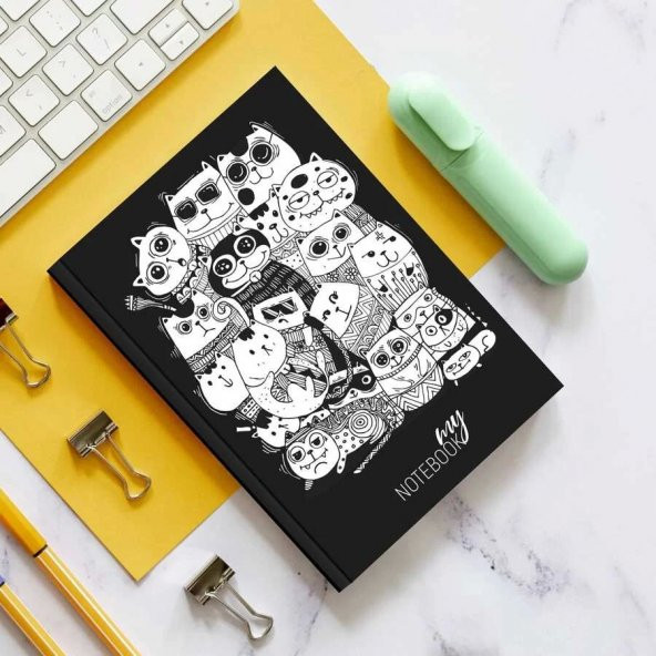 Sevimli Kediler Defter - A5 Boy - 2