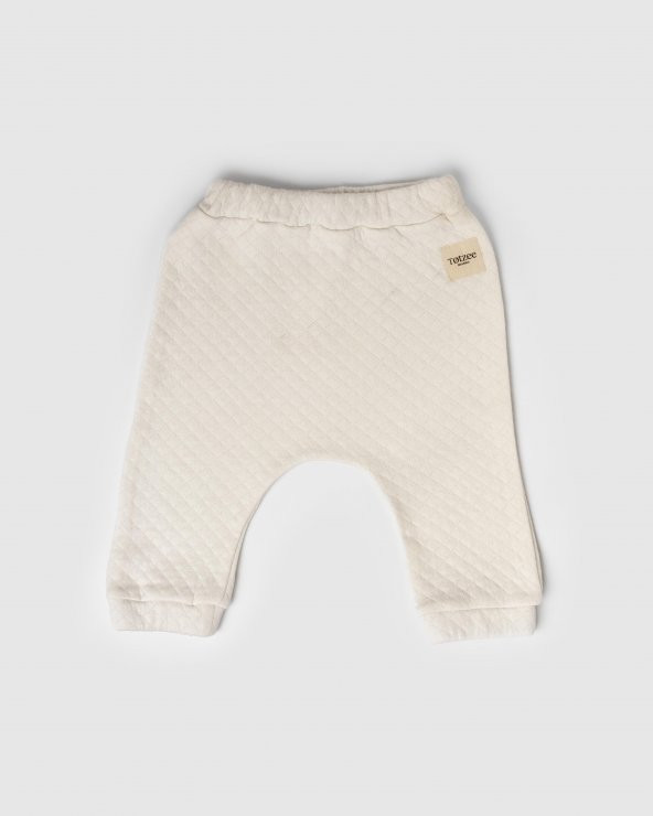 Kapitone Harem Pantolon Ekru - 2