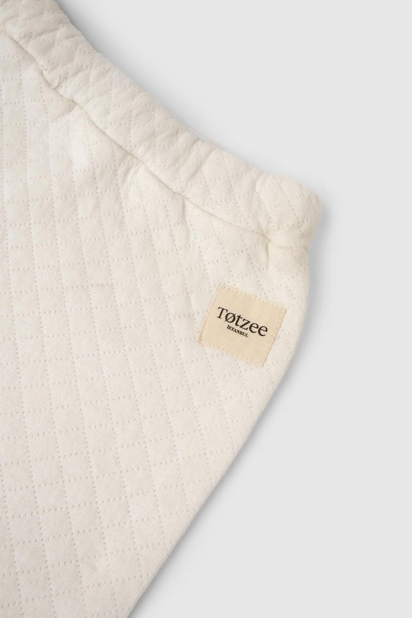 Kapitone Harem Pantolon Ekru - 3