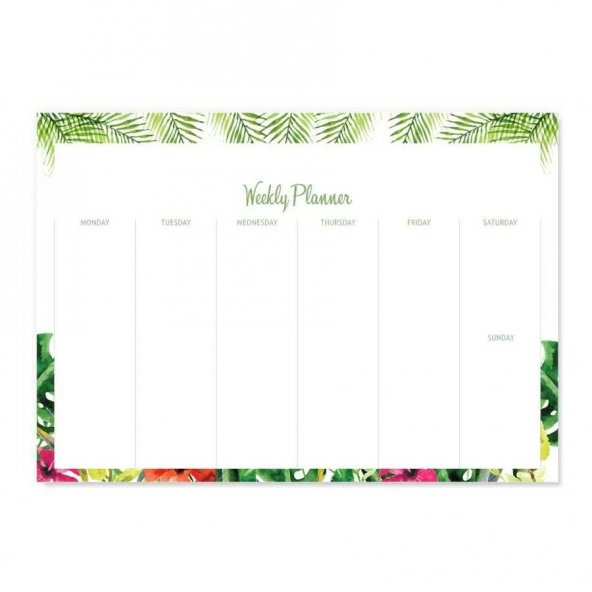 Weekly Planner - Haftalık Planlayıcı (Sümen) - 2