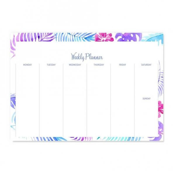 Haftalık Planlayıcı (Sümen) - Weekly Planner - 2