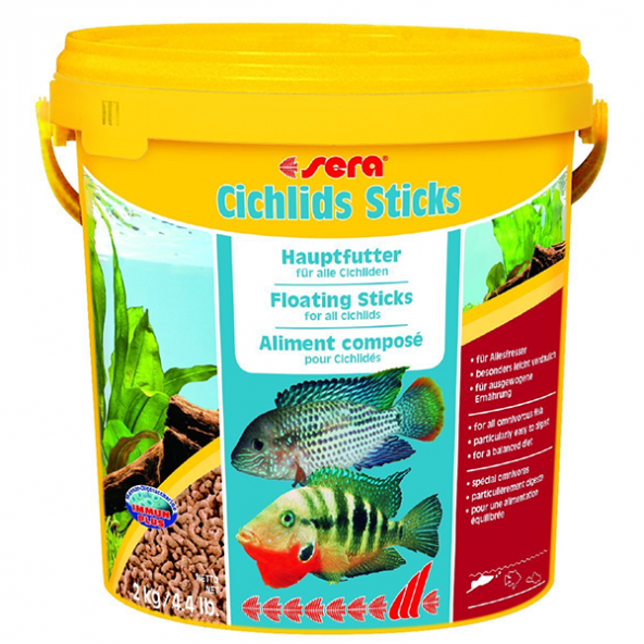 Sera Cichlids Sticks Balık Yemi 10 L 2000 gr